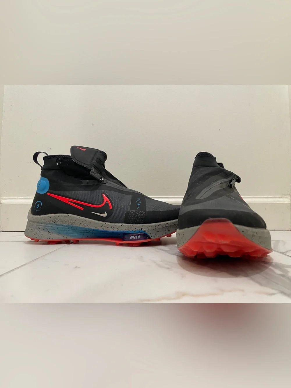 Nike Air Zoom Infinity Tour Shield Golf Shoes Men’s 9.5 Black Red DO8997-060